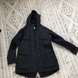 REI women’s long rain jacket